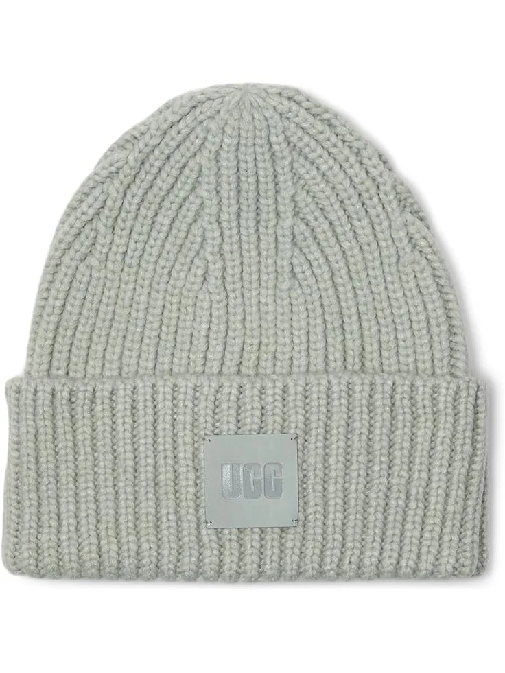 Женская шапка UGG Chunky Rib с логотипом UGG — 1