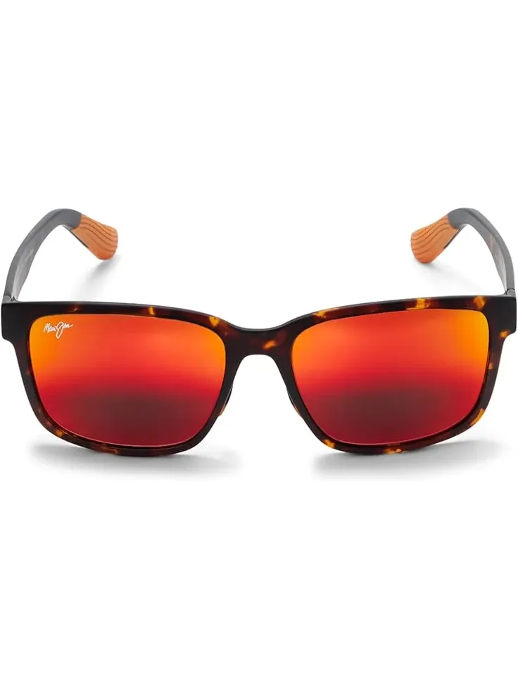 Men's Maui Jim Lehiwa AF, Matte Dark Havana/Hawaii Lava Polarized — 2