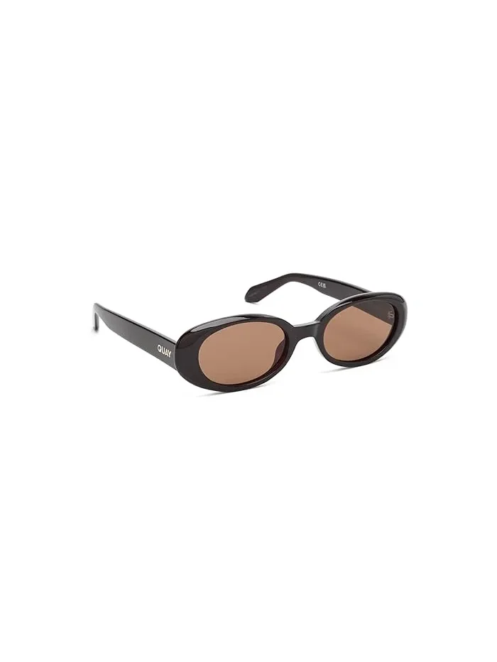 Солнцезащитные очки круглые Felt Cute QUAY AUSTRALIA — серый