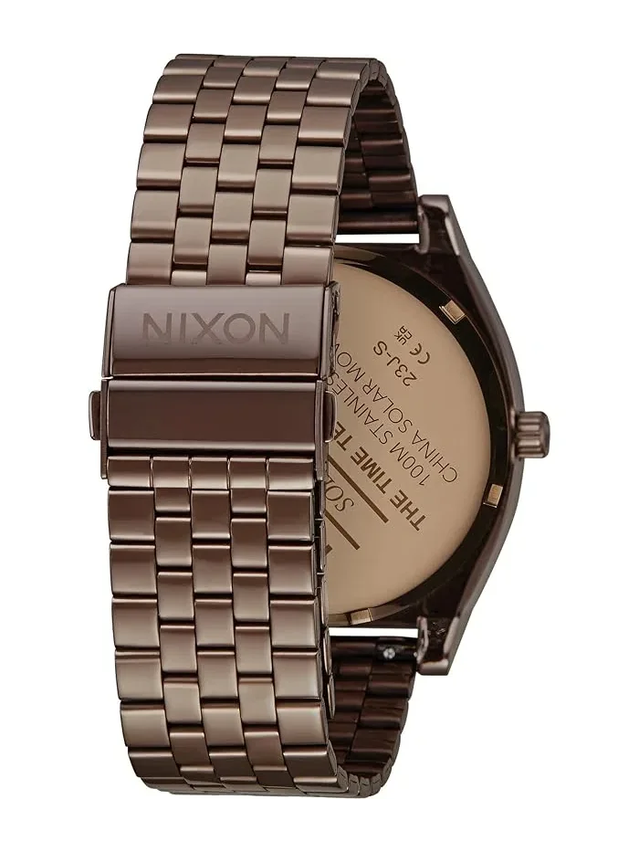 Часы солнечные Nixon Time Teller Solar, Chocolate/Cappuccino — 2