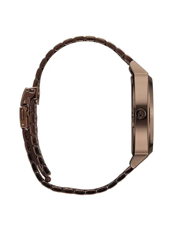 Часы солнечные Nixon Time Teller Solar, Chocolate/Cappuccino — 4