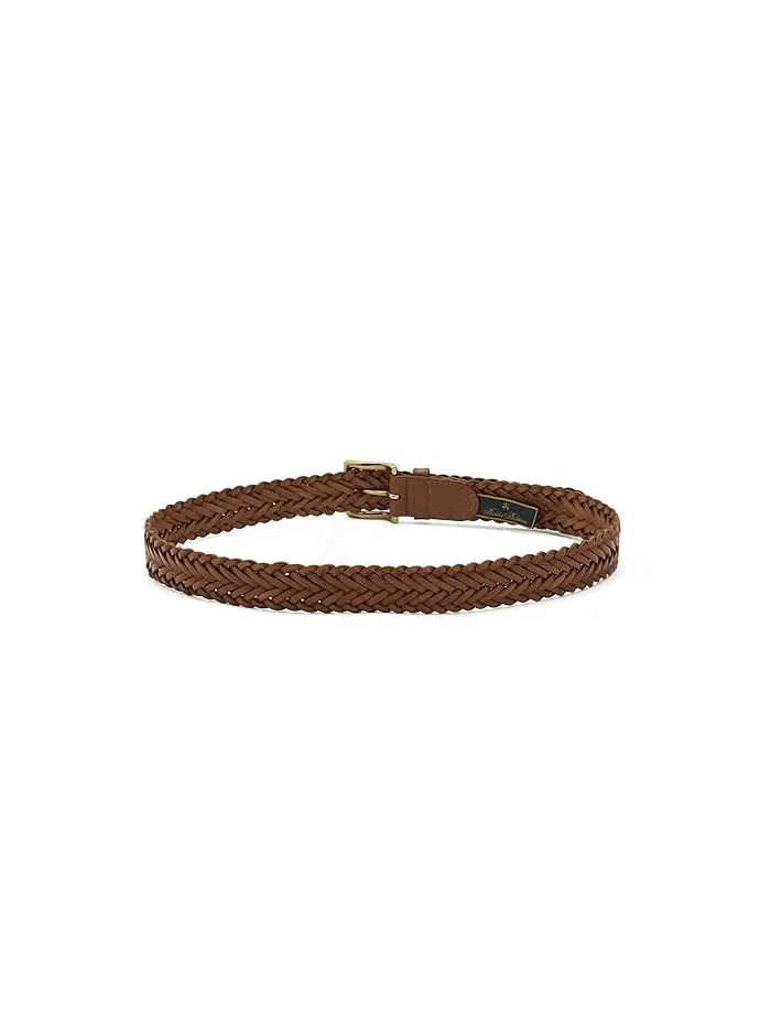Ремень плетеный кожаный Braided Leather Belt Brooks Brothers — 2