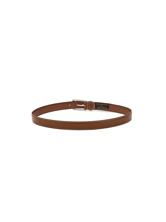 Ремень из телячьей кожи с фактурой Brooks Brothers — 2