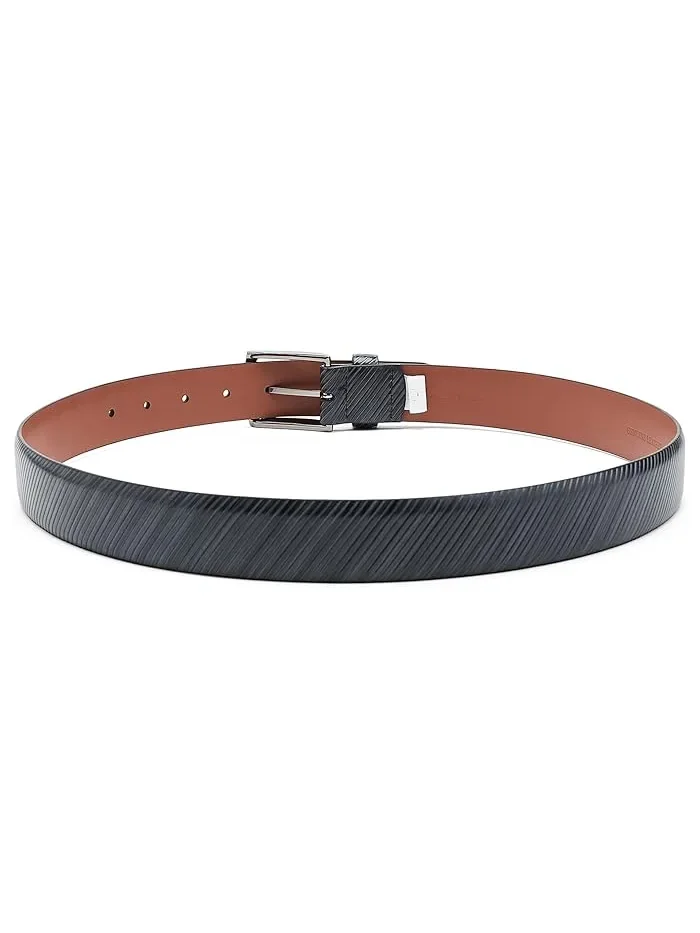 Ремень с диагональным тиснением Diagonal Etched Belt Johnston & Murphy — 2