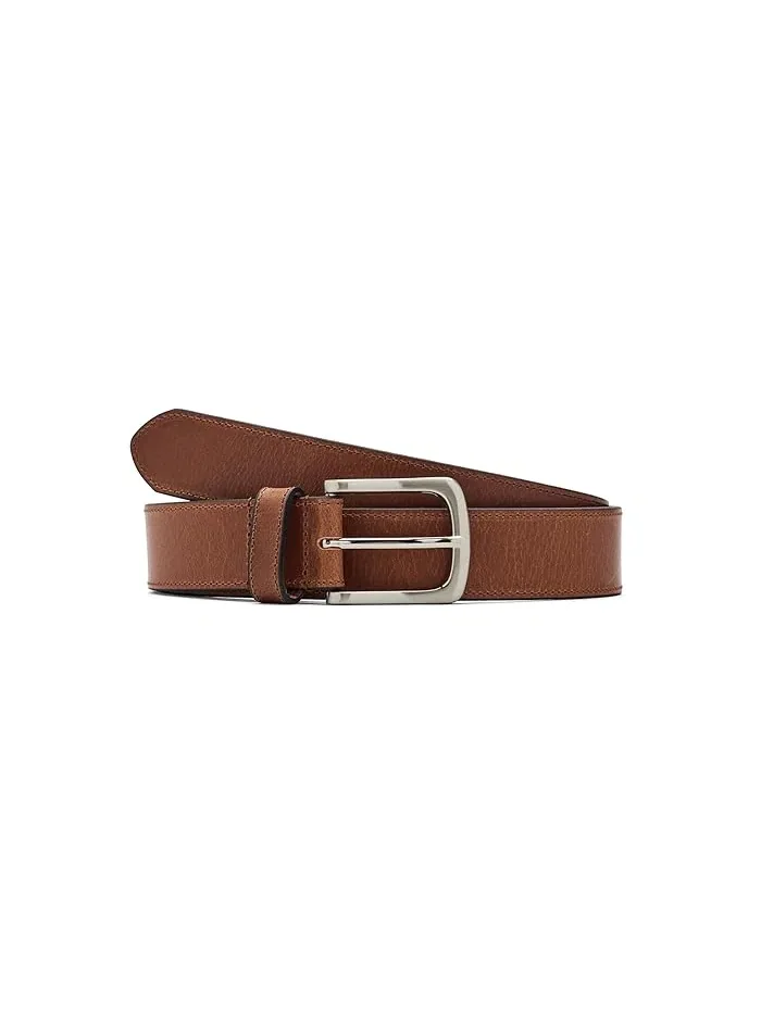 Ремень из натуральной вощеной кожи Natural Wax Pull Up Leather Brooks Brothers — 1