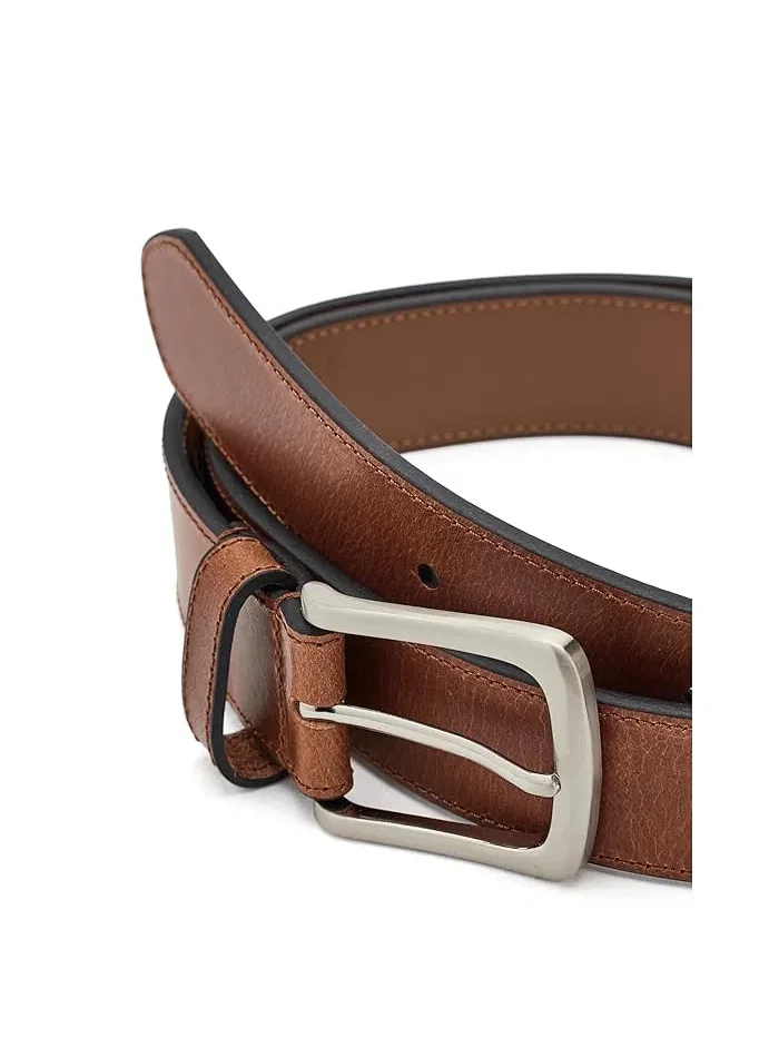 Ремень из натуральной вощеной кожи Natural Wax Pull Up Leather Brooks Brothers — 3