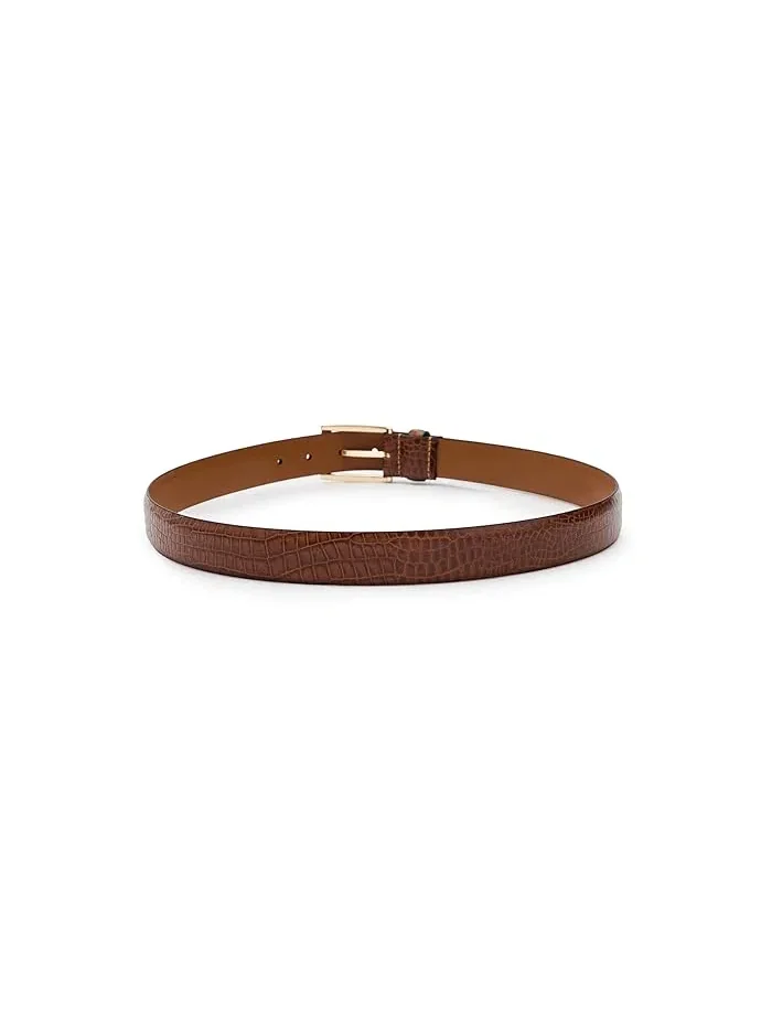 Ремень крокодиловая текстура Crocodile Embossed Belt Brooks Brothers — 2