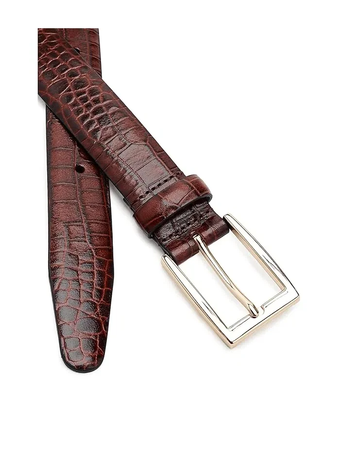 Ремень Crocodile Embossed Belt Brooks Brothers — 3
