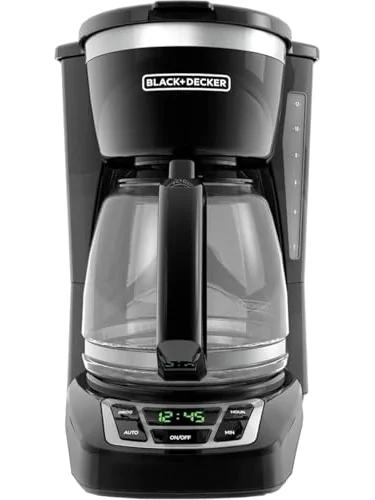 BLACK+DECKER 12-чашечная программируемая кофеварка — изображение 1 из 6, черный