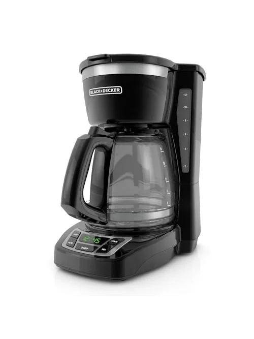 BLACK+DECKER 12-чашечная программируемая кофеварка — изображение 4 из 6, черный
