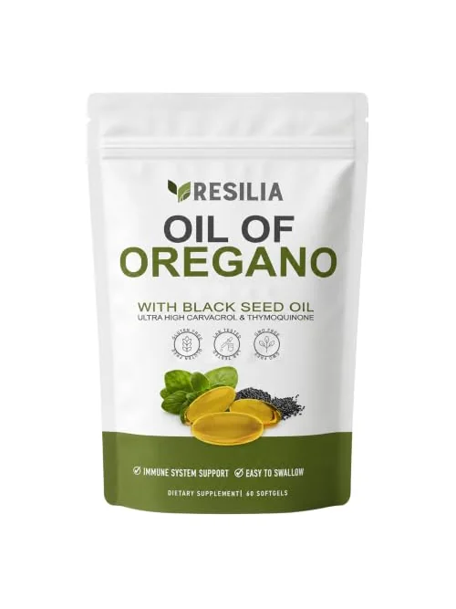 Resilia Oil of Oregano с чёрным тмином 6000 мг капсулы — изображение 1 из 7