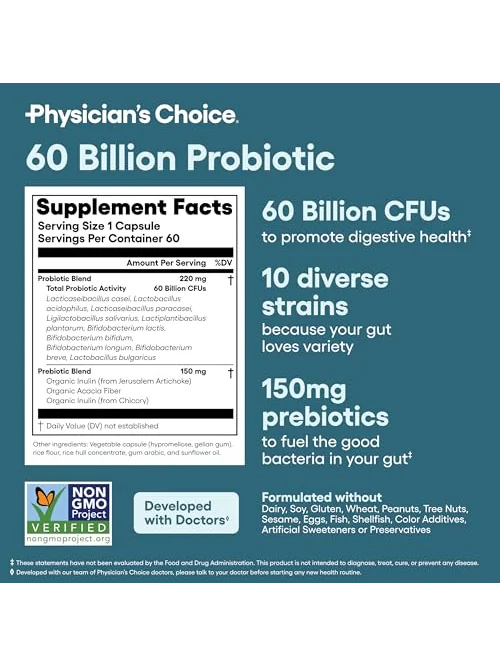 Physician's Choice Пробиотик 60 млрд КОЕ — 6