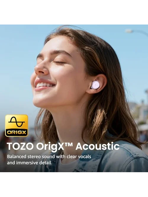 TOZO A1 беспроводные наушники Bluetooth 5.3 — изображение 2 из 6, разноцветный