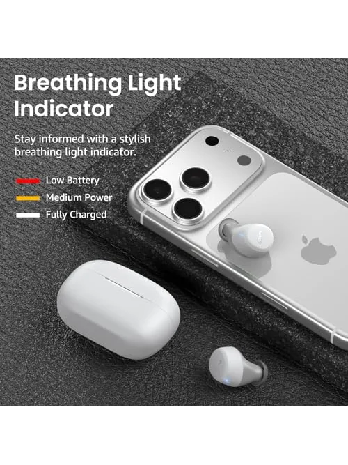TOZO A1 беспроводные наушники Bluetooth 5.3 — изображение 6 из 6, разноцветный