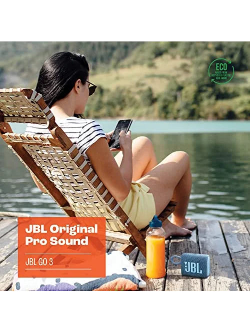 JBL Go 3 портативная колонка — изображение 2 из 6, разноцветный