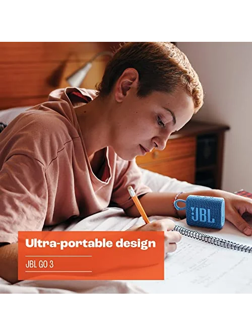 JBL Go 3 портативная колонка — изображение 3 из 6, разноцветный
