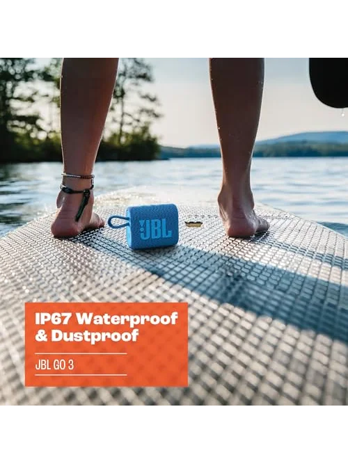JBL Go 3 портативная колонка — изображение 4 из 6, разноцветный