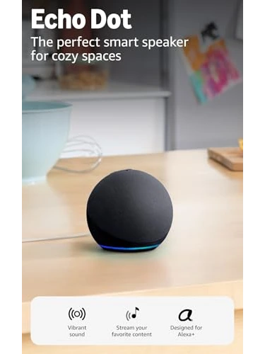 Amazon Echo Dot умная колонка с Alexa, угольный