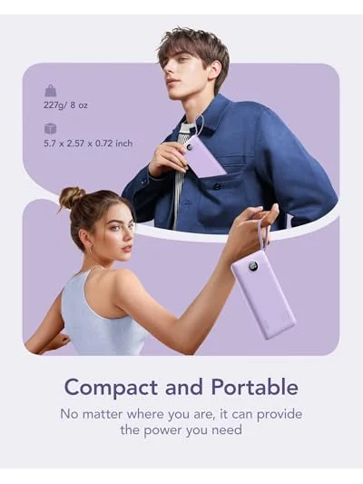 VRURC внешний аккумулятор 10000mAh Power Bank с встроенными кабелями — 2