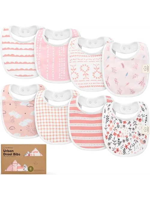 KeaBabies органические слюнявчики детские, 8 шт — изображение 1 из 6, разноцветный