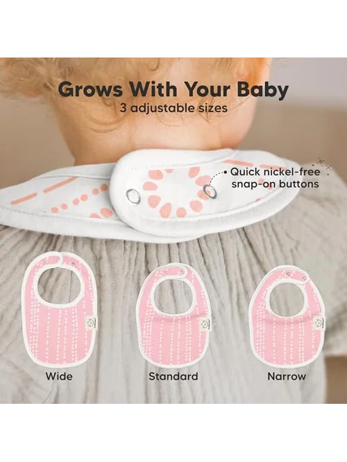 KeaBabies органические слюнявчики детские, 8 шт — изображение 4 из 6, разноцветный