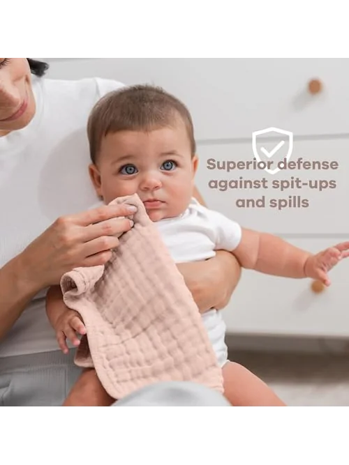Comfy Cubs нагрудники муслиновые для малышей набор 10 — изображение 4 из 6, бежевый