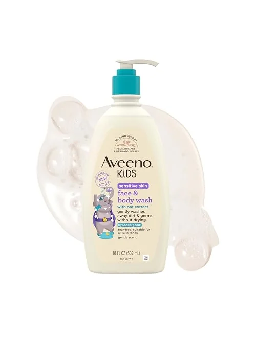 Aveeno Kids гель для лица и тела 530мл — изображение 1 из 7, 18 унц.