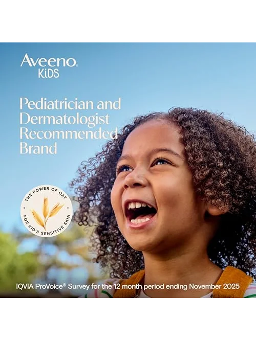 Aveeno Kids гель для лица и тела 530мл — изображение 3 из 7, 18 унц.