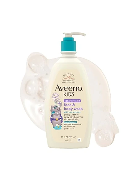 Aveeno Kids гель для лица и тела 530мл