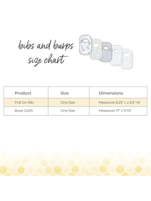 Burts Bees Baby нагрудники из органического хлопка — изображение 2 из 6, белый
