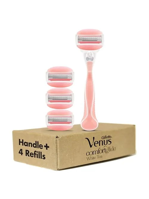 Gillette Venus ComfortGlide White Tea — женский станок с 4 сменными головками — 2