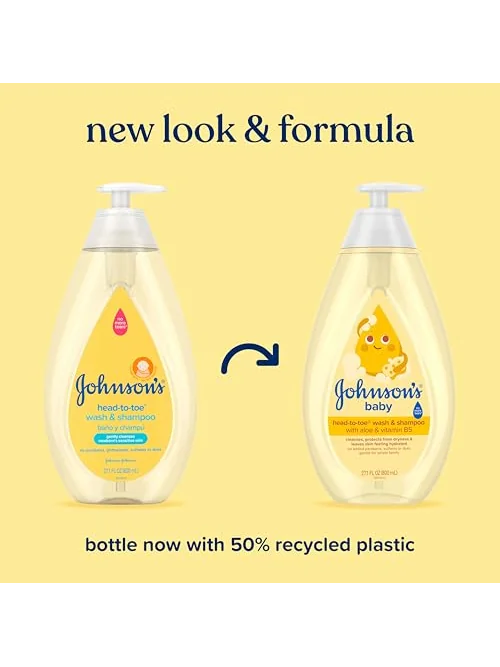 Johnson's Baby Шампунь мыло универсальное 2 в 1 — изображение 2 из 6, нежный запах, 27 унц.
