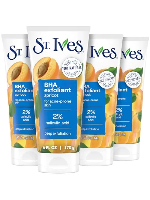 Скраб для лица St. Ives Apricot против акне с салициловой кислотой, 170 г, 4 шт. — 1