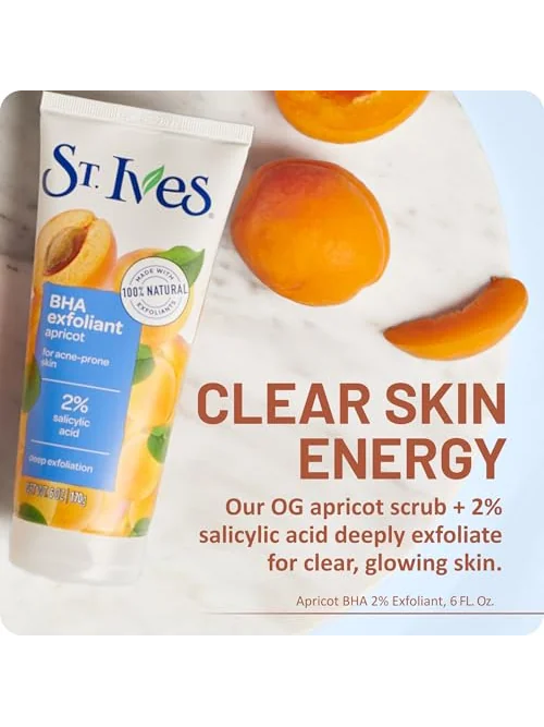 Скраб для лица St. Ives Apricot против акне с салициловой кислотой, 170 г, 4 шт. — 2