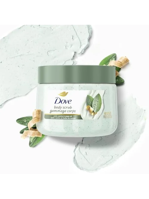 Dove скраб для тела Пало Санто и шалфей, 425 г — 4