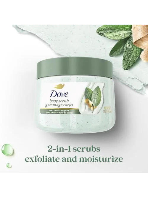 Dove скраб для тела Пало Санто и шалфей, 425 г — 5