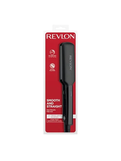 Выпрямитель для волос REVLON с керамическими пластинами 2", чёрный — 6