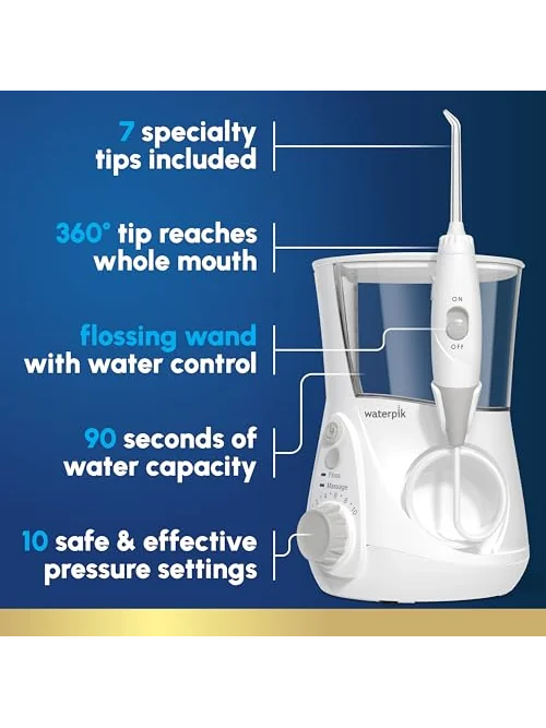 Waterpik Aquarius WP-660 — ирригатор для полости рта, 10 режимов, 7 насадок — 2