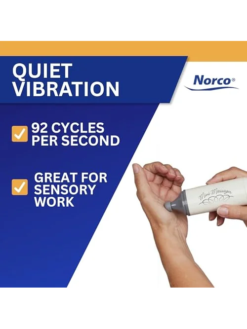 Norco Mini Massager компактный ручной массажёр с 3 насадками — 5