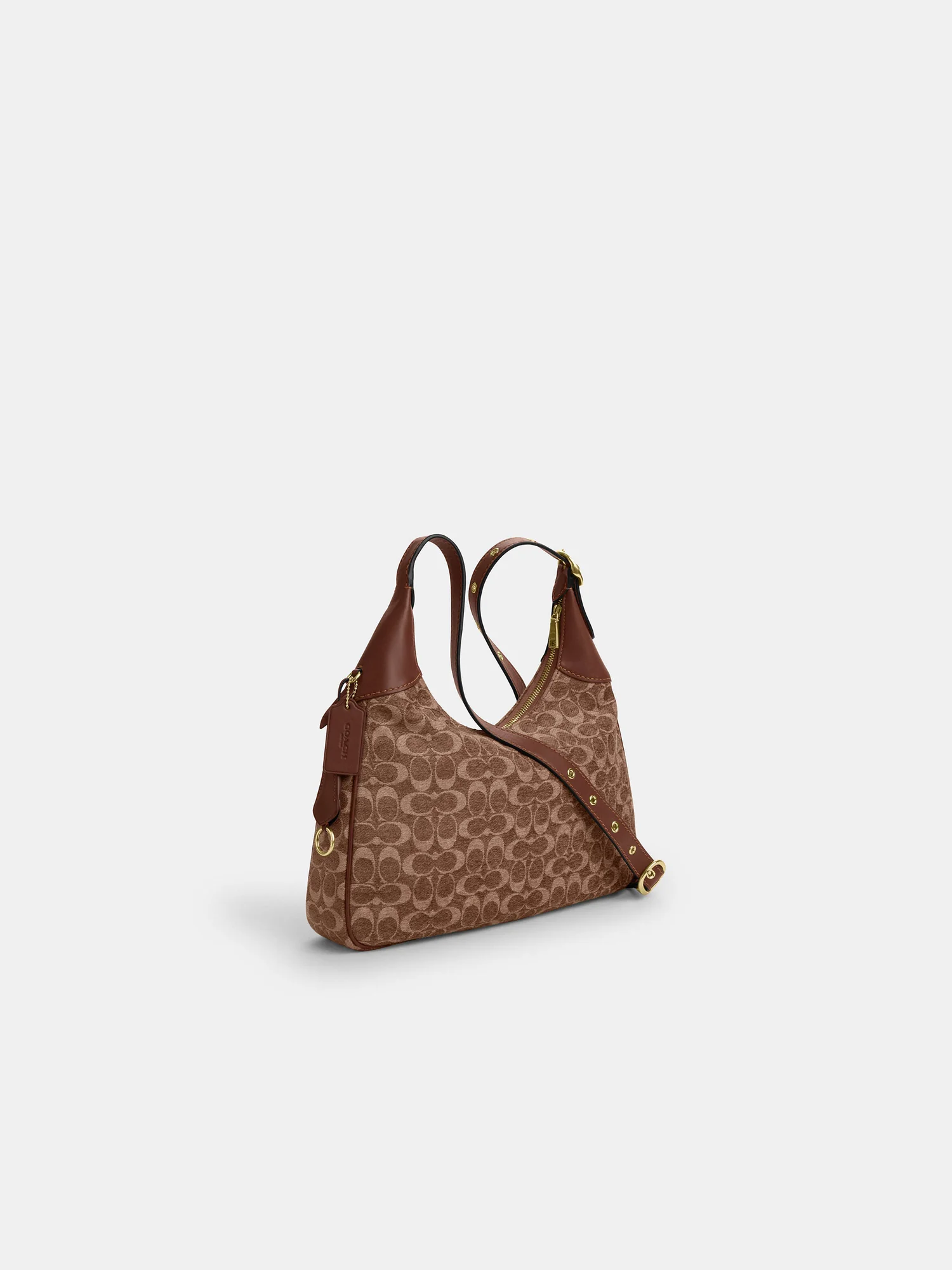 Сумка на плечо Coach Ella — изображение 11 из 18, коричневый