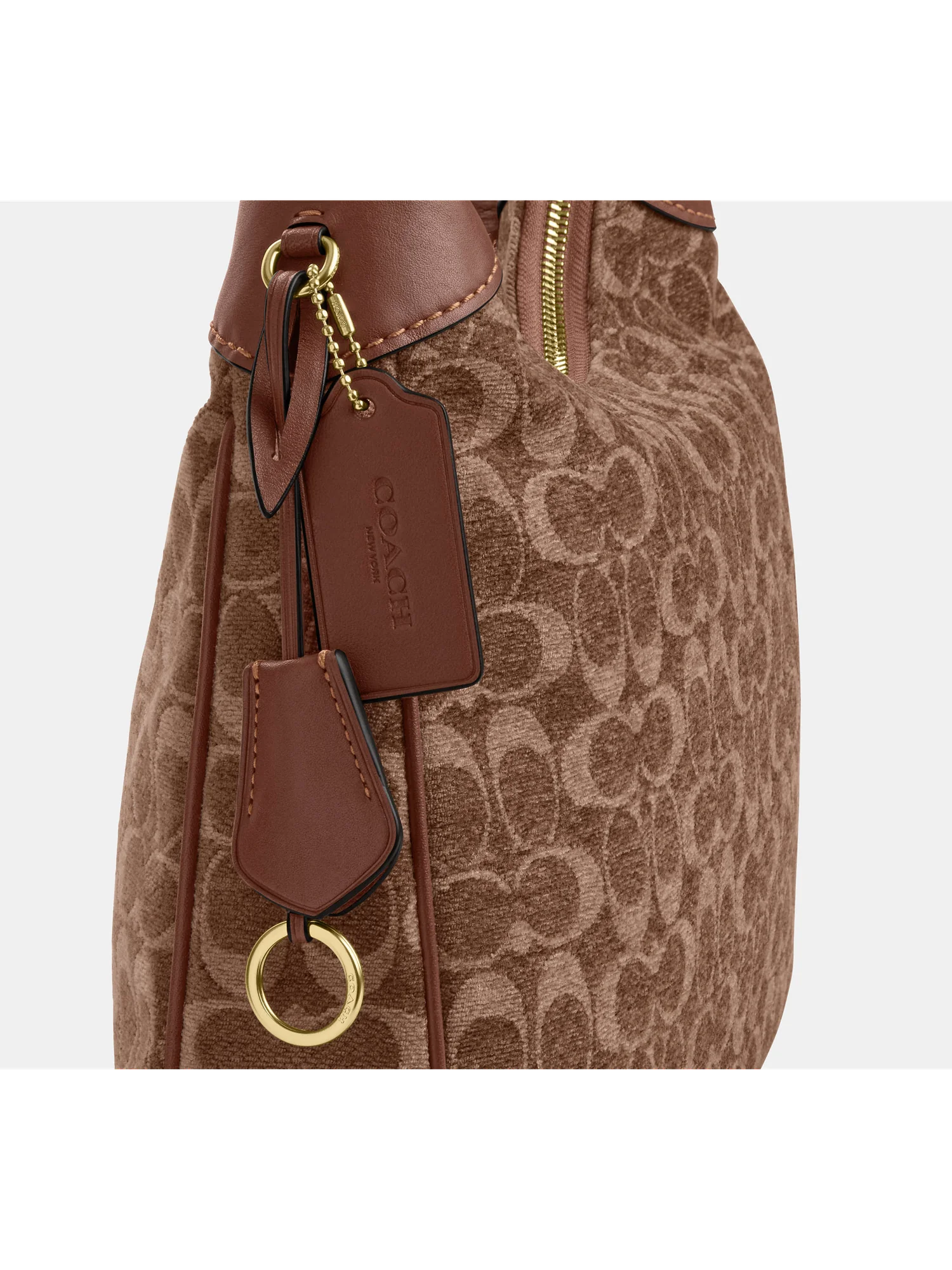 Сумка на плечо Coach Ella — изображение 13 из 18, коричневый