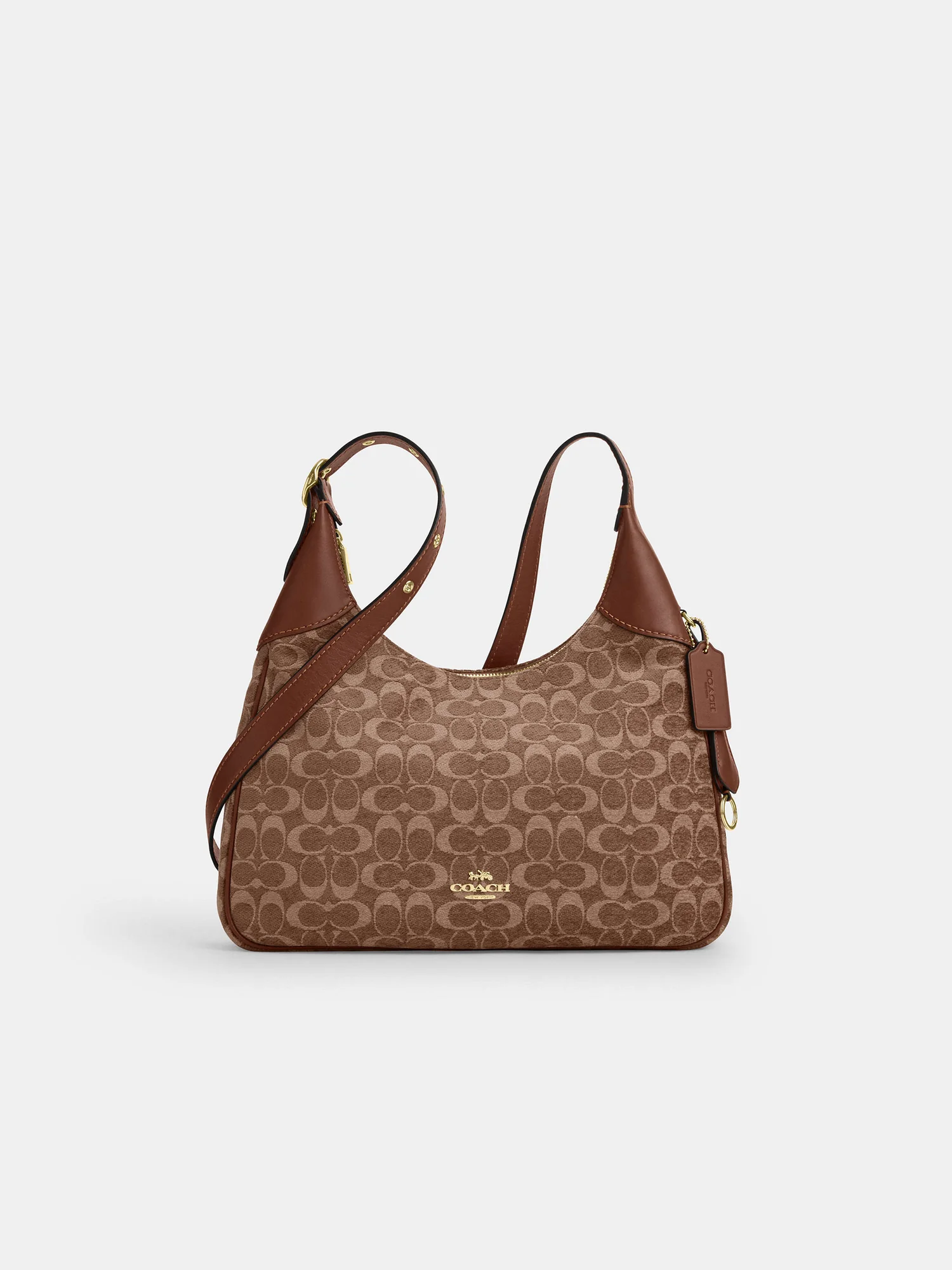Сумка на плечо Coach Ella — изображение 6 из 18, коричневый
