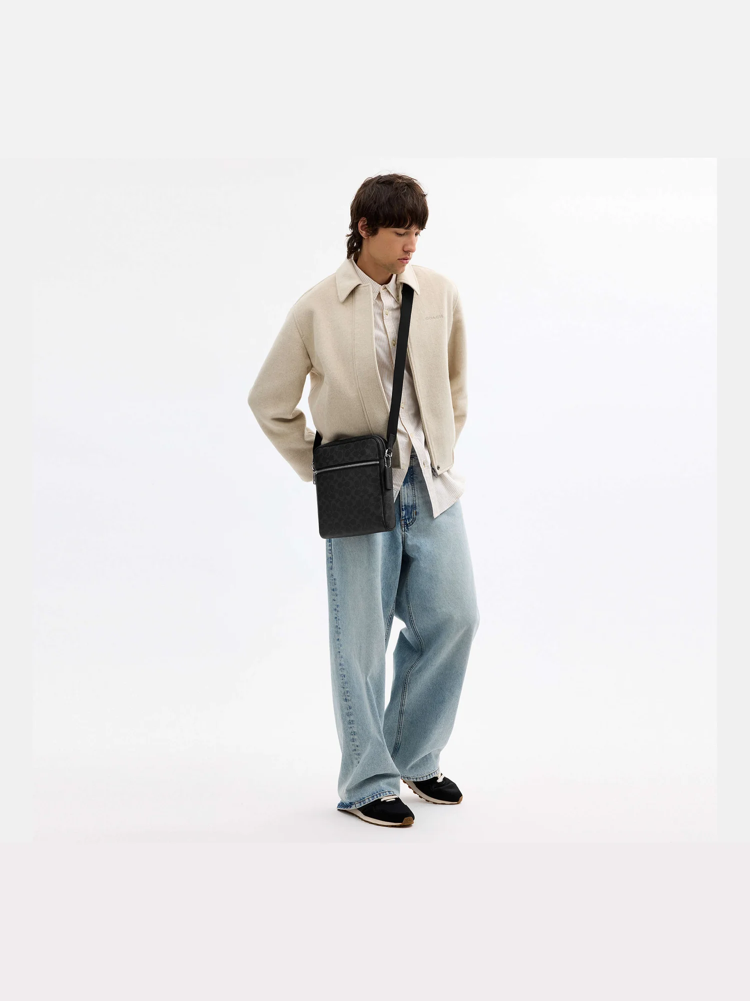 Кожаная сумка через плечо Coach Tristan — 8