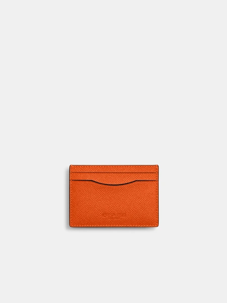 Кожаный картхолдер Coach с зажимом для купюр