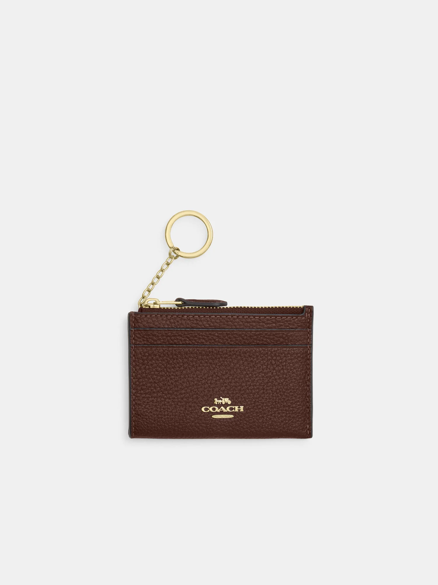 Мини-кардхолдер Coach Essential с кольцом для ключей — 1