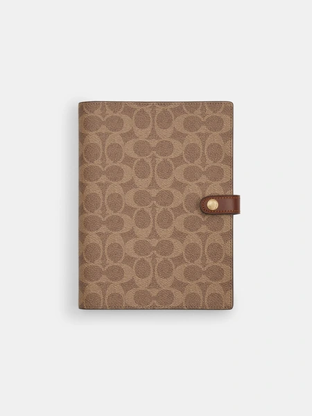 Блокнот Coach в фирменном покрытии Signature