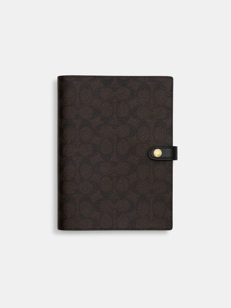 Блокнот Coach в фирменном покрытии Signature