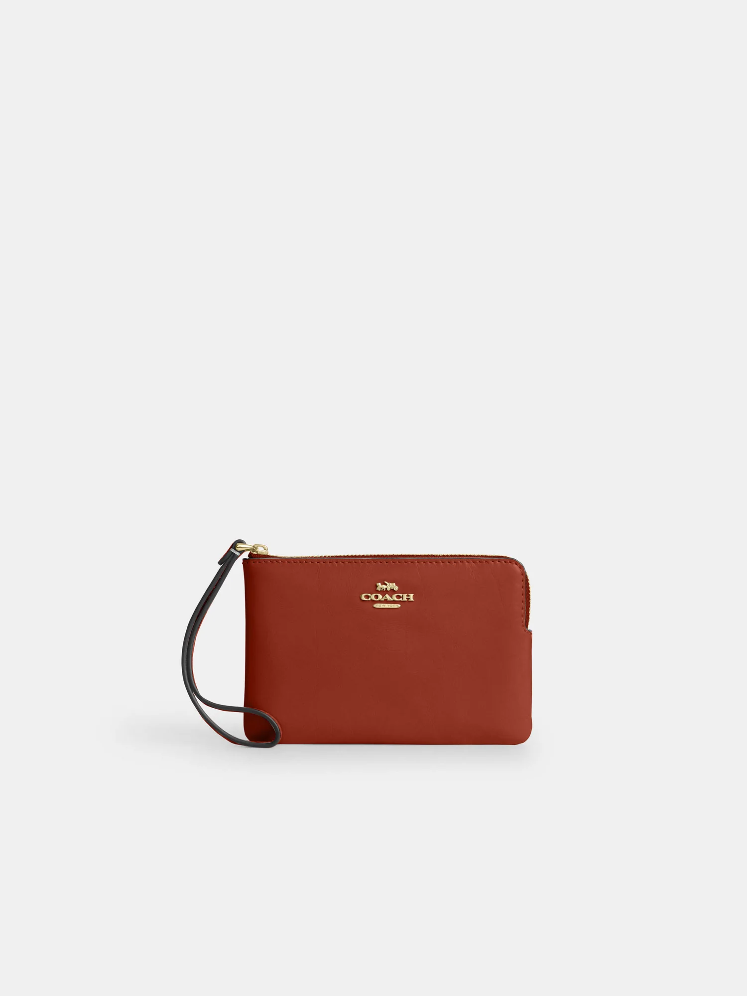 Кожаный кошелек-браслет Coach Corner Zip — 1