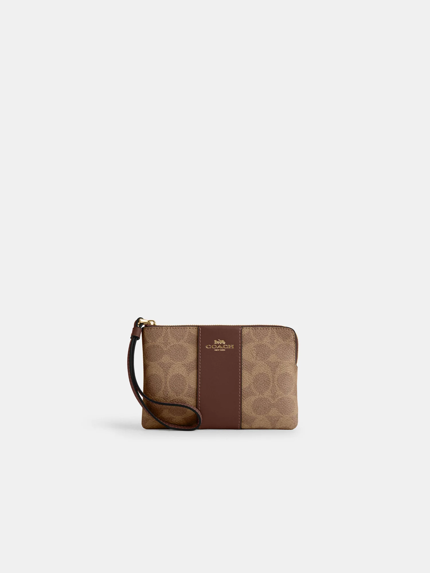 Кожаный кошелек-браслет Coach Corner Zip — 9