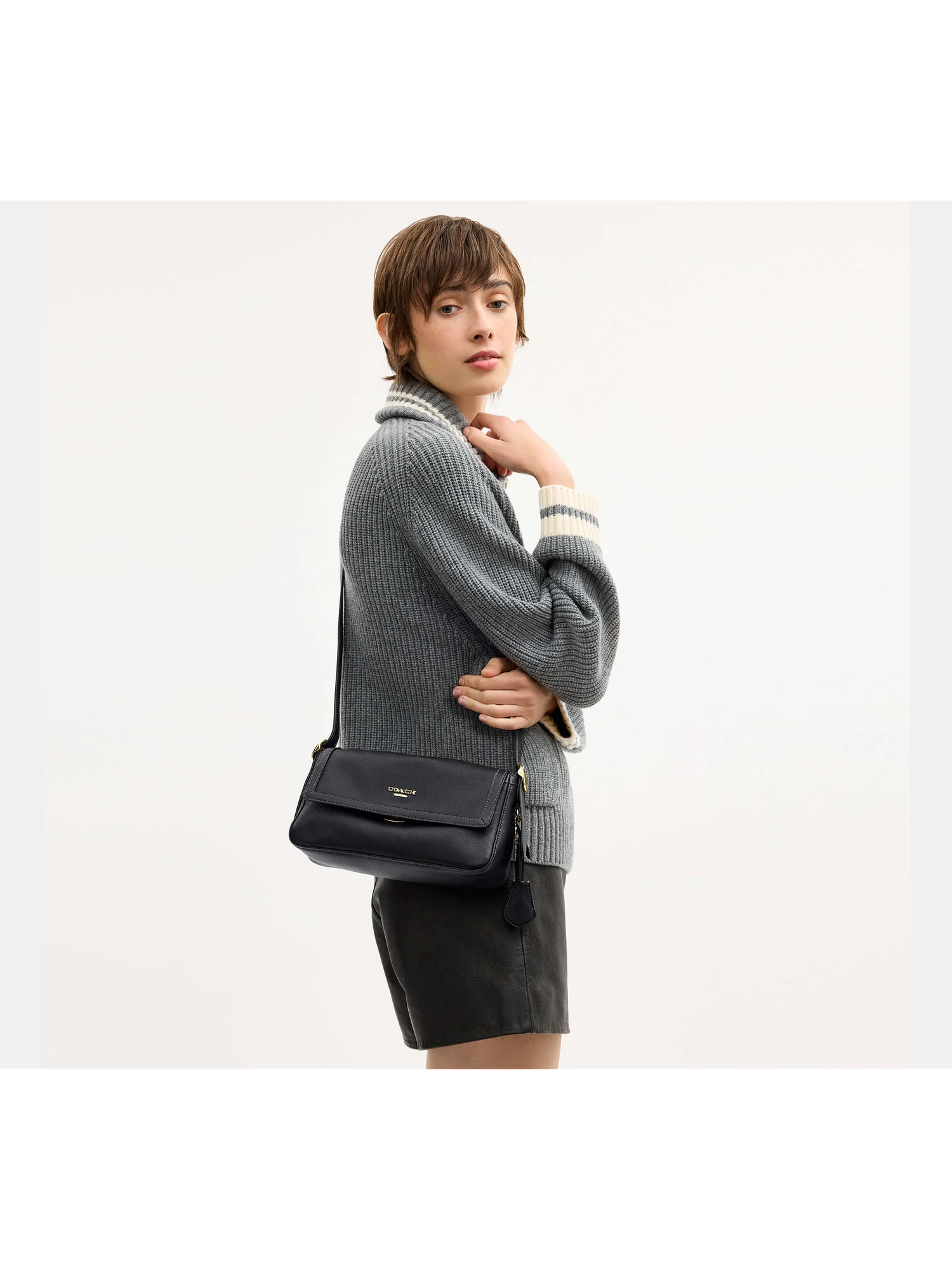 Сумка Coach Etta на плечо с клапаном — 8